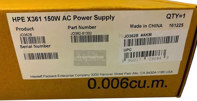 Alt view image 2 of 2 - HPE X382 2700W 54VDC AC Power Supply (JD362B)