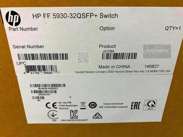 Alt view image 2 of 2 - HPE JG726A Flexfabric 5930-32qsfp+ - Switch - 32 Ports Managed.