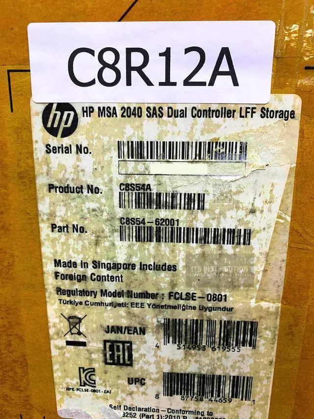 Alt view image 2 of 5 - HP MSA 2040 LFF SAS 12x Total Bay Fibre Channel Chassis C8S54A (C8R12A)