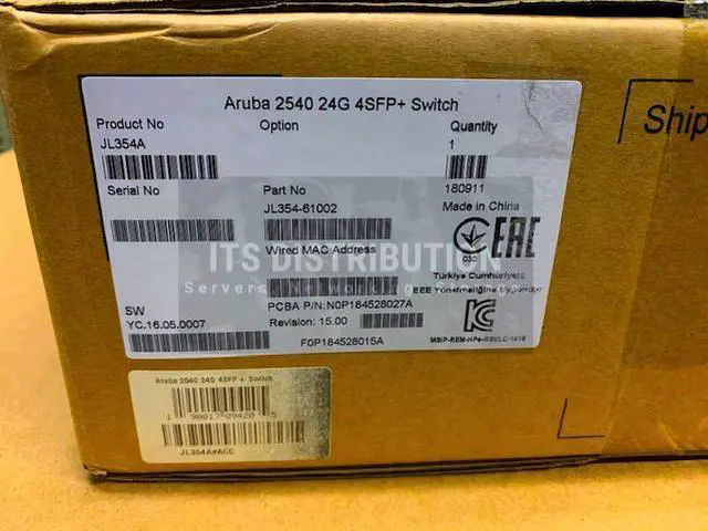 Alt view image 2 of 2 - HPE JL354A Aruba 2540 24g 4sfp+ - Switch - 24 Ports - Managed - Desktop, Rack-mountable, Wall-mountable
