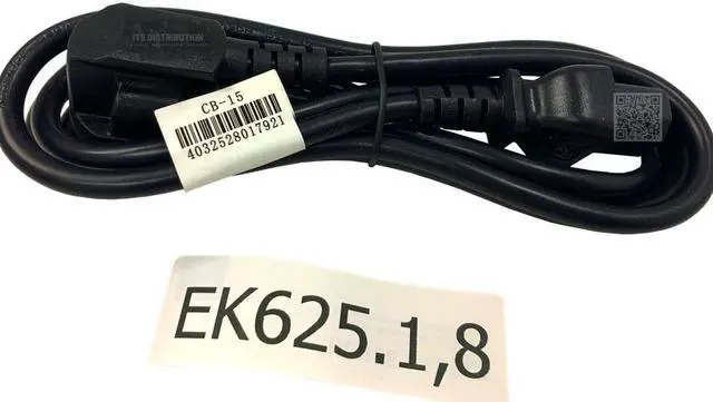 Main image of EFB-Elektronik DE Schuko EC C15 1.8m 10A/250V Power Cable (EK625.1,8)