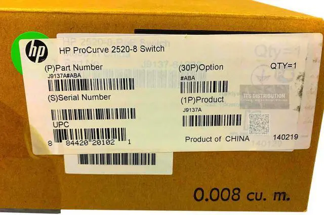 Alt view image 2 of 2 - HPE Aruba 2520-8-PoE Switch (J9137A)