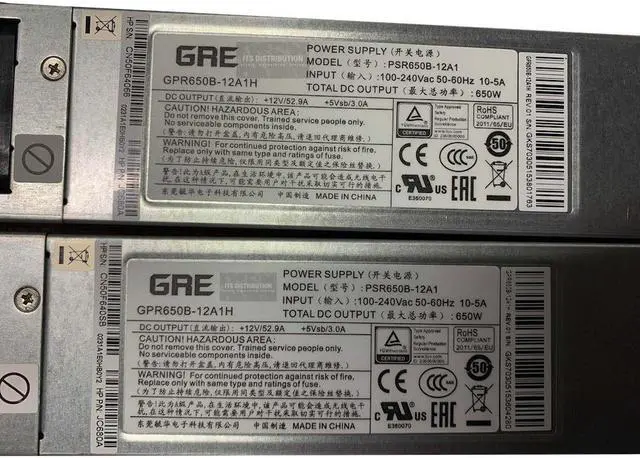Alt view image 2 of 2 - HP A58x0AF 650W AC Power Supply (JC680A)