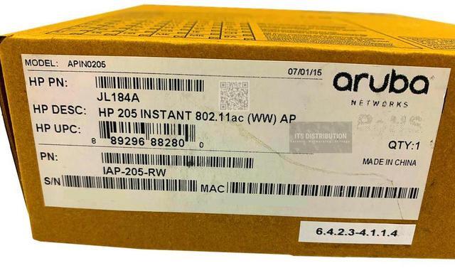 Alt view image 2 of 2 - HP Instant 205 IEEE 802.11ac 54 Mbit/s APIN0205 Access Point (JL184A)