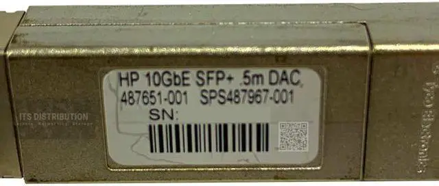 Alt view image 2 of 2 - HP BLC 0.5m 10GBE SFP+ Passive DAC Cable 487967-001 (487649-B21)