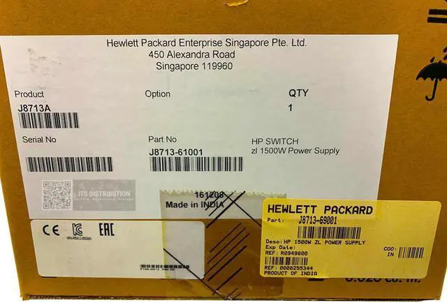 Alt view image 2 of 2 - HPE ProCurve Switch zl 1500W Power Supply J8713-69001 (J8713A)
