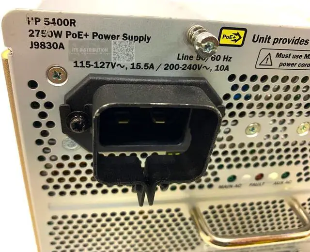 Alt view image 2 of 2 - HP 5400R (2750W) PoE+ zl2 Power Supply 0957-2415 (J9830A)