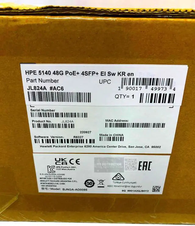 Alt view image 2 of 3 - HPE FlexNetwork 5140 JL824A#ABA Switch