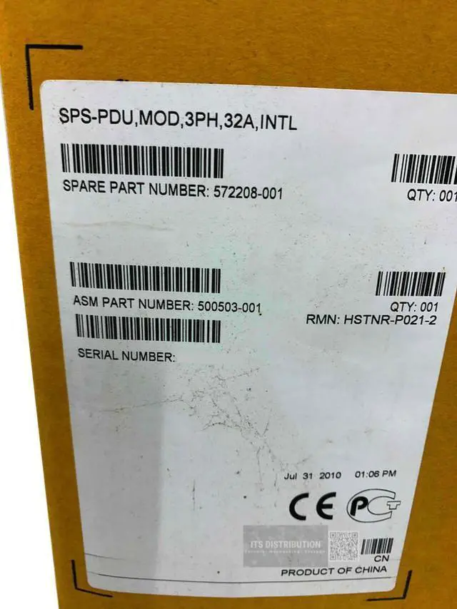 Alt view image 5 of 5 - HP 22kVA 32A 3Phase International Core Intellig PDU 572208-001 (AF527A)
