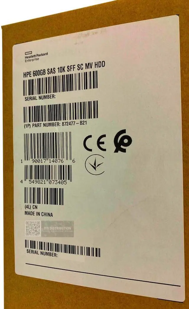 Alt view image 2 of 5 - HPE 600GB SAS 12G Mission Crit 10K SFF SC HDD 872736-001 (872477-B21)