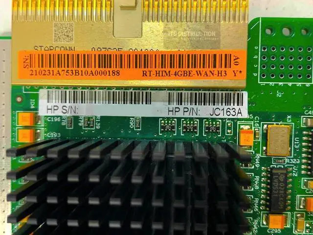 Alt view image 2 of 2 - HP H3C 0231A753 4GBE-WAN HIM A6600 RT-HIM-4GBE-WAN-H3 Module (JC163A)