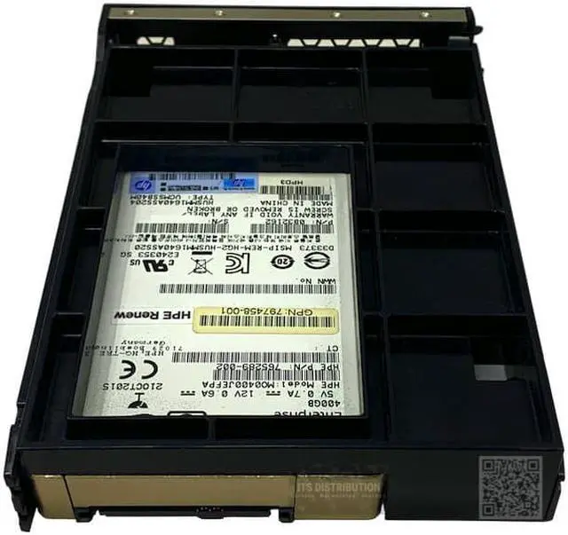 Alt view image 4 of 4 - HP 400 GB 3.5" Internal Solid State Drive with Tray 797539-001 (797289-B21)