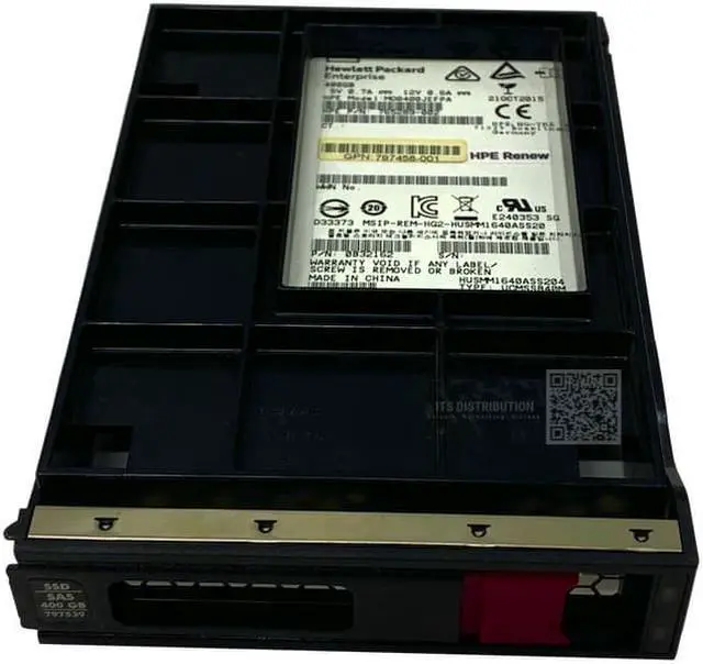 Alt view image 3 of 4 - HP 400 GB 3.5" Internal Solid State Drive with Tray 797539-001 (797289-B21)