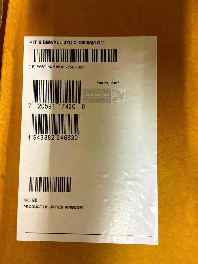 Main image of HP Rack 10000 Side Panel 47U 1000MM Metallic Graphite (255486-B21)