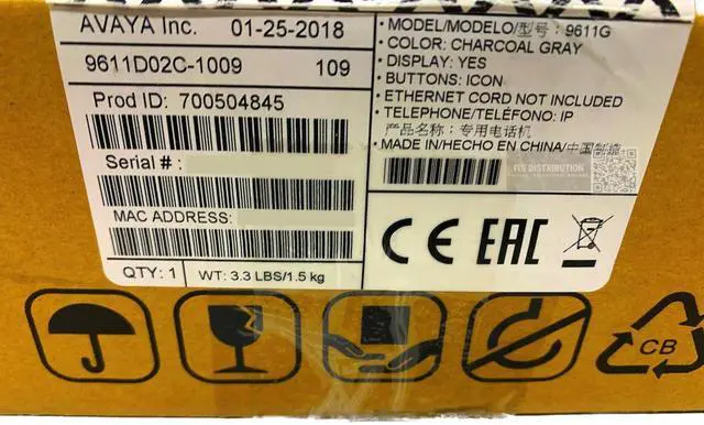 Alt view image 2 of 2 - Avaya 9611G IP Telephone Global (700504845)