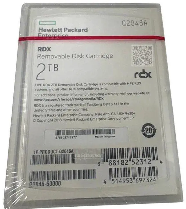 Alt view image 4 of 4 - HP RDX 2TB Cartridge Internal Disk Backup System Q2046A (E7X52A)
