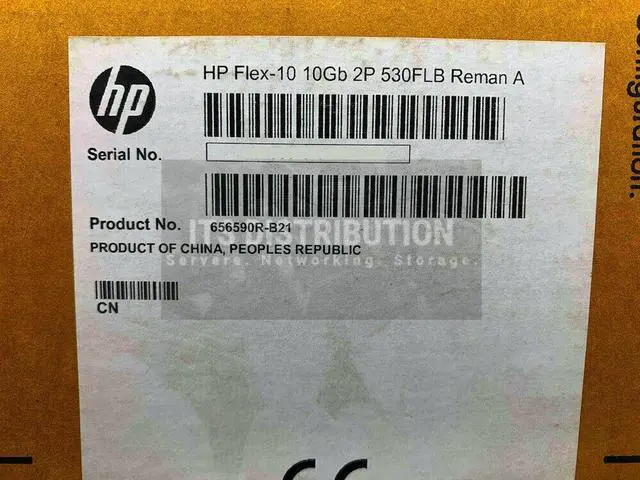Alt view image 2 of 2 - Factory Sealed Renew HP Flex-10 10Gb 2-port 530FLB Adapter 656588-001 (656590-B21)