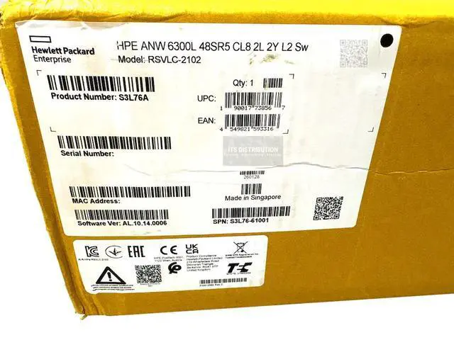 Alt view image 2 of 2 - HPE Aruba 6300L 48P 100M/1G/2.5G/5G CL8 2p SFP56 50G SFP28 Switch (S3L76A)