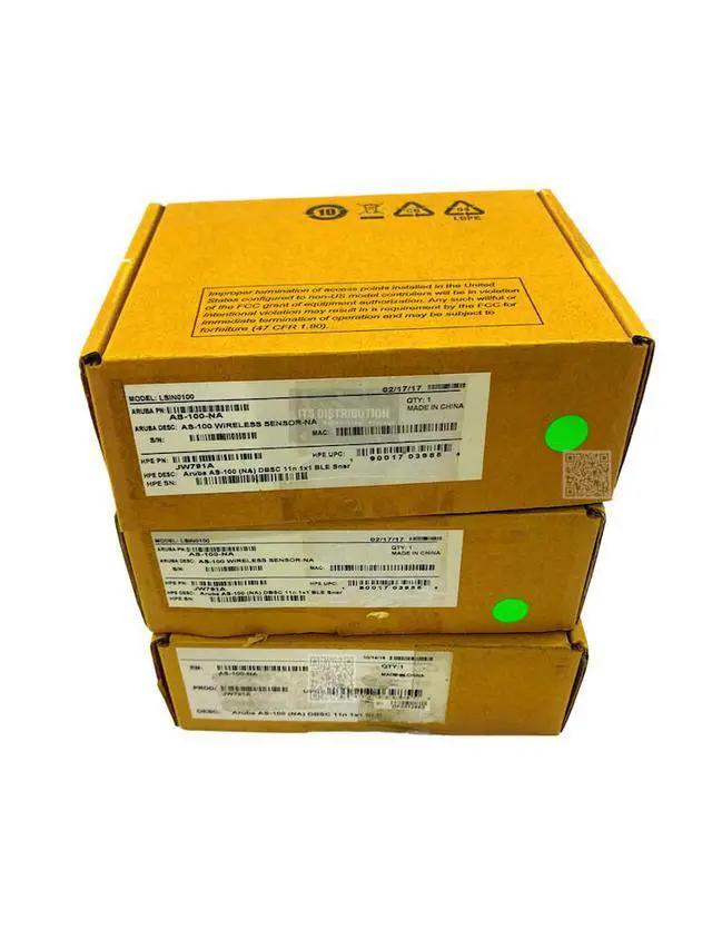 Alt view image 3 of 3 - HPE As-100 DBSC 11N 1X1 BLE Sensor AS-100-NA LSIN0100 (JW791A)