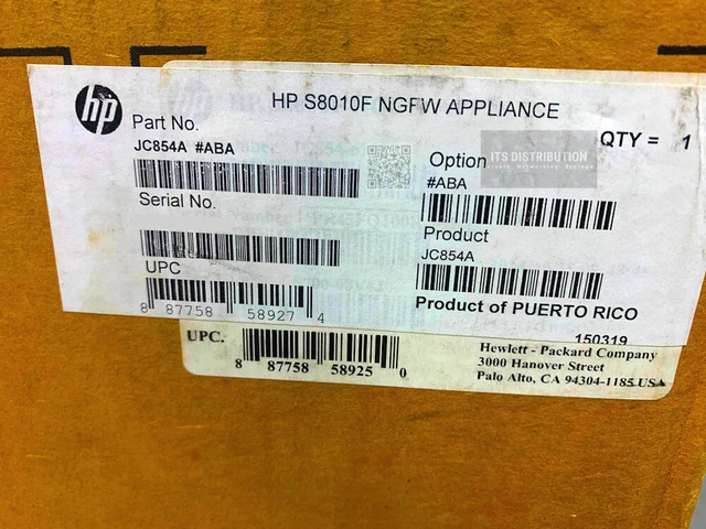 Alt view image 2 of 3 - HPE Tipping Point S8010F NGFW Appliance Firewall (JC854A)