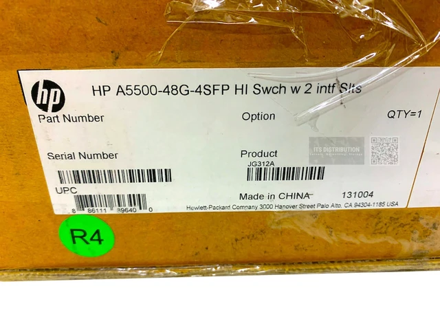 Alt view image 3 of 3 - HPE 5500-48G-4SFP HI Switch (JG312A)