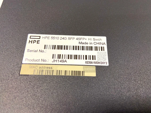 Alt view image 4 of 4 - HPE FlexNetwork 5510 24G SFP 4SFP+ HI 1-slot Switch (JH149A)