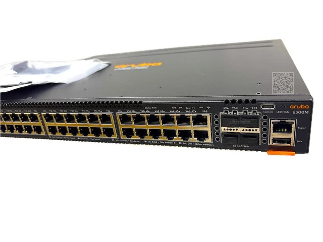 Alt view image 7 of 7 - HPE Aruba 6300M 48G 4SFP56 Networking Switch + JL085A Power Supply (JL663A)