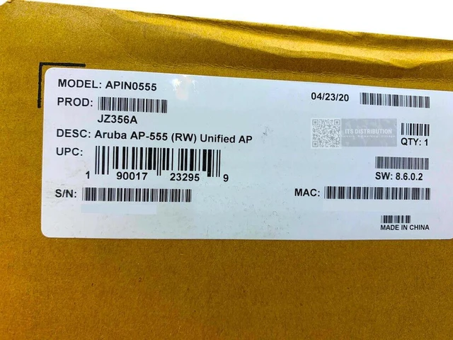 Alt view image 3 of 3 - HPE Aruba AP-555 RW Dual Radio 8x8:8 / 4x4:4 802.11ax Unified AP (JZ356A)