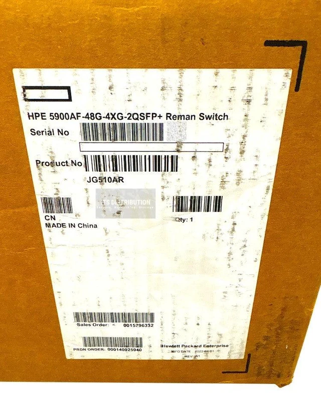 Alt view image 4 of 4 - HPE 5900AF-48G-4XG-2QSFP+ Networking Switch 0235A0XC (JG510A)