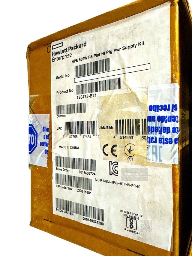 Alt view image 2 of 2 - HP 500W Flex Slot Platinum HotPlug Power Supply 754377-001 (720478-B21)