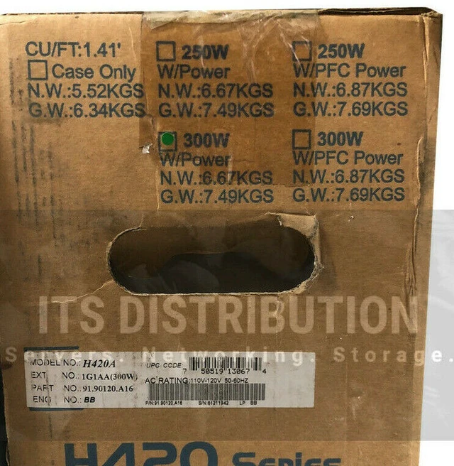 Alt view image 2 of 7 - AOpen H420A Chassis Mini Tower & 300W Power Supply AO300-09TN (91.90120.A16)