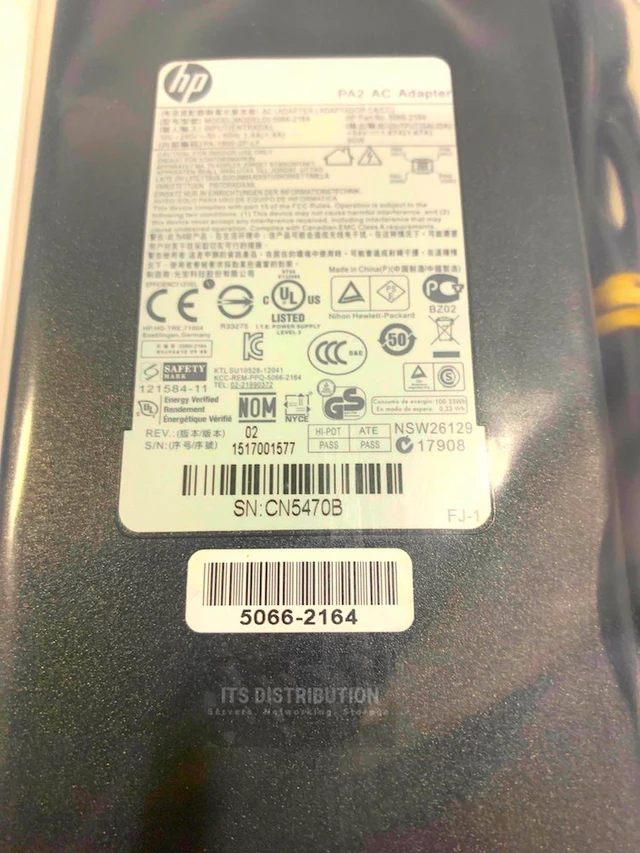 Alt view image 2 of 2 - HP AC Power Adapter 90 Watt Power Adapter J9774A J9780A (5066-2164)