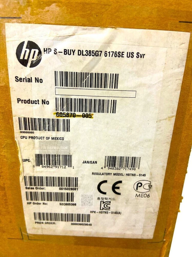 Alt view image 2 of 2 - HP ProLiant DL385 2.30 GHz G7 2U 6176SE 16GB Rack Server (605870-005)