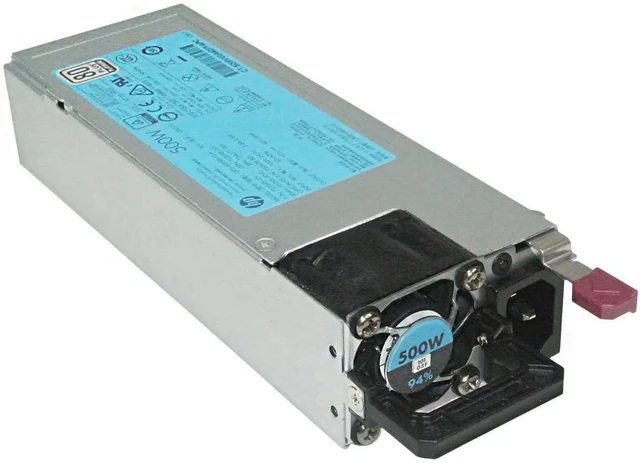 Main image of HP 500W Flex Slot Platinum Hot Plug Power Supply 754377-001 (720478-B21)