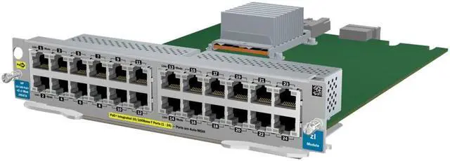 Main image of Factory Sealed Renew HPE 24-port 10/100 PoE+ v2 zl Module (J9547A)