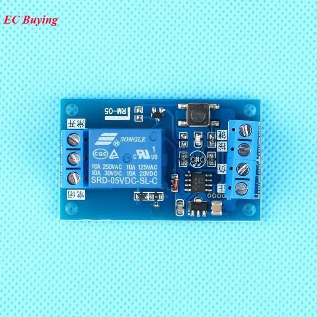 Alt view image 2 of 3 - 10pcs/lot 5V Single Bistable Relay Module Modified Car start and Stop Self-Locking Switch