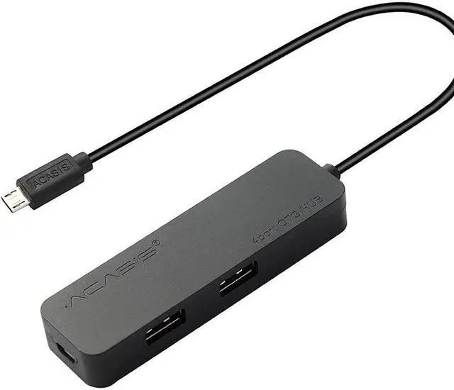 Main image of High Quality H032 4 Ports OTG Micro USB HUB USB2.0 Adapter 1.5A Charging Cable Charging Power Transmisson Cable Splitter