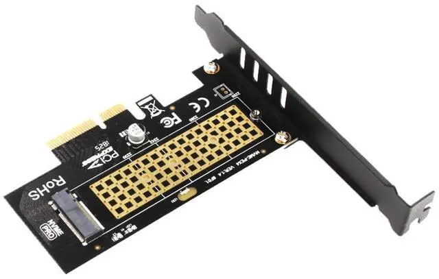 Alt view image 2 of 6 - JEYI SK4 M.2 NVMe SSD NGFF TO PCIE X4 Adapter M Key Interface Card Suppor PCI Express 3.0 x4 2230-2280 Size m.2 FULL SPEED