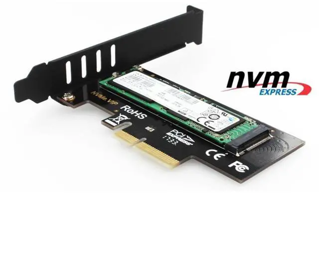 Alt view image 6 of 6 - JEYI SK4 M.2 NVMe SSD NGFF TO PCIE X4 Adapter M Key Interface Card Suppor PCI Express 3.0 x4 2230-2280 Size m.2 FULL SPEED