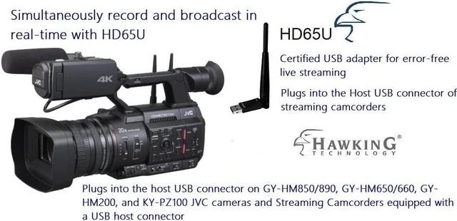 Alt view image 7 of 7 - Hawking Technology Hi-Gain Wireless-AC Dual-Band USB Network Adapter Certified error-free streaming (HD65U)
