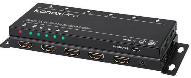Alt view image 2 of 20 - KanexPro - SP-1X4SL18G - KanexPro UltraSlim 4K HDMI 1X4 Splitter w/ 4:4:4 Color Space & 18G - 4096 x 2160 - 32.81 ft