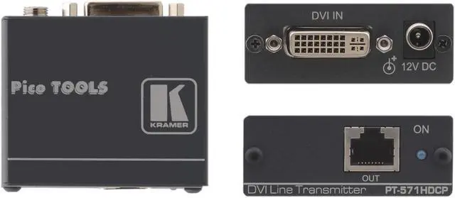 Alt view image 5 of 7 - Kramer Electronics - PT-571HDCP - Kramer PT-571HDCP Video Extender - 1 Input Device - 1 Output Device - 295.28 ft Range