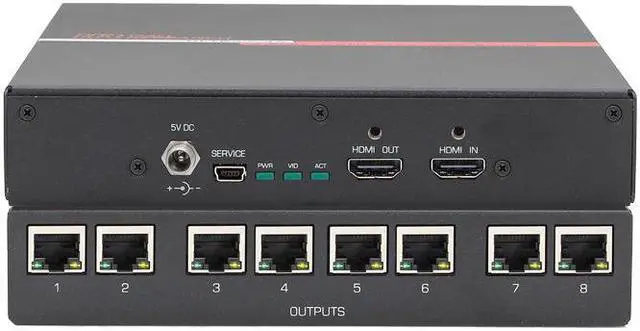 Main image of Hall Research ULTRA-V-8S 4K UHD HDMI Splitter w/3-Yr Warranty