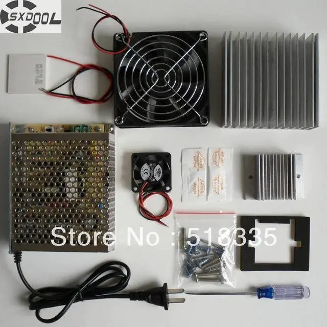Main image of Cooling!cooling system learning packages Thermoelectric Cooler Peltier TEC1-12706 Cold plate refrigeration learning kit