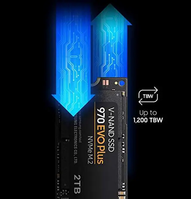 Alt view image 5 of 5 - SAMSUNG (MZ-V7S1T0B/AM) 970 EVO Plus SSD 1TB - M.2 NVMe Interface Internal Solid State Drive with V-NAND Technology (MZ-V7S1T0B/AM)