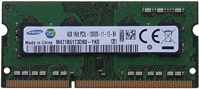 Alt view image 8 of 15 - SAMSUNG M471B5173Db0-Yk0  4Gb Ddr3 Pc12800 Sodimm Cl11 512Mx8 204P Sodimm Laptop Memory Module-M471B5173Db0-Yk0