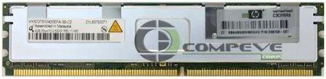 Alt view image 2 of 5 - HP 398708-061 4GB DDR2 SDRAM Memory Module