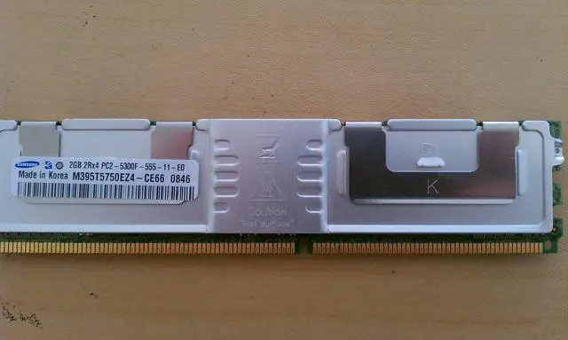 Alt view image 2 of 2 - Samsung 4GB (2X 2GB) DDR2 PC2-5300FB-DIMM 240Pin 667MHz Server M395T5750EZ4-CE6
