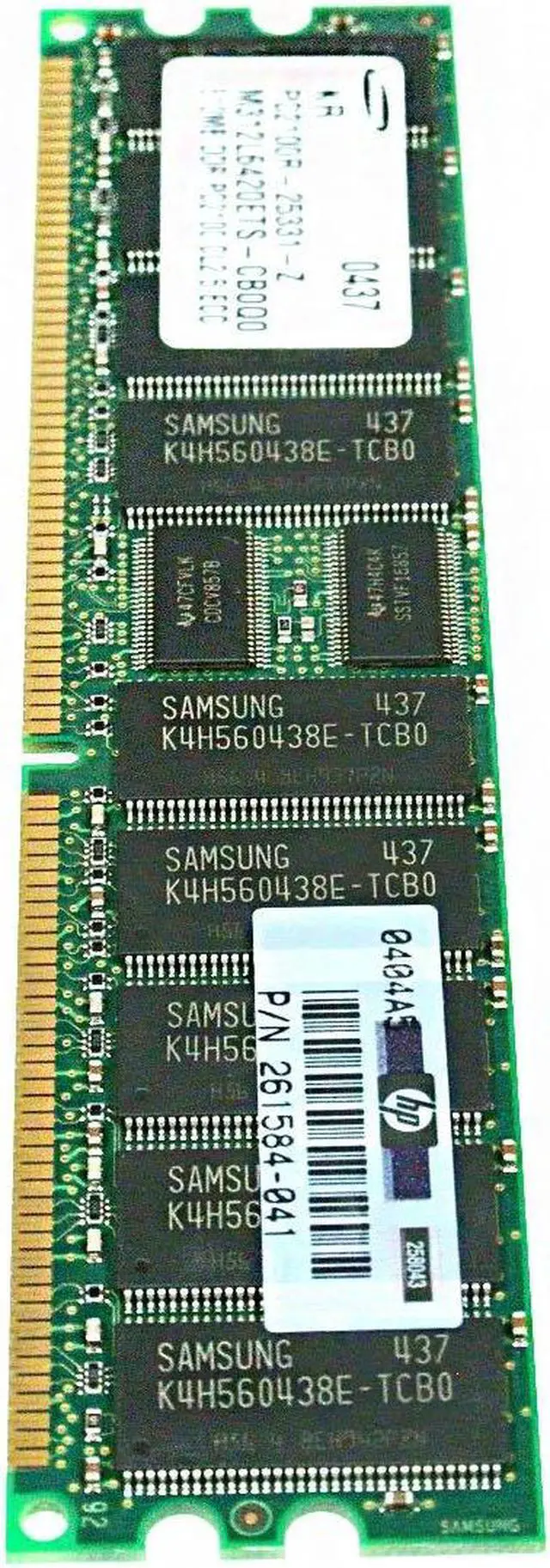 Alt view image 4 of 4 - HP 261584-041 512MB DDR SDRAM Memory Module
