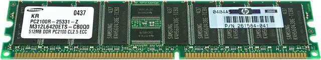 Alt view image 2 of 4 - HP 261584-041 512MB DDR SDRAM Memory Module